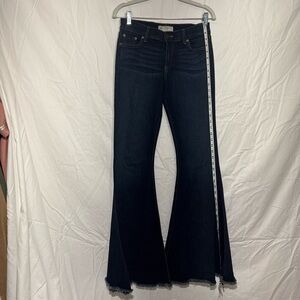 Free People Grunge Fairy Midnight Flare Jeans